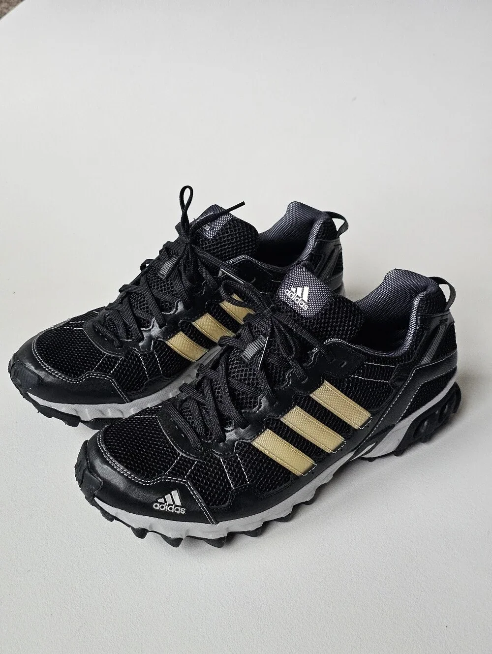 Y2K Adidas Thrasher 1.1 Trail Running Men’s 13 Black Gold Cross Training Sneaker